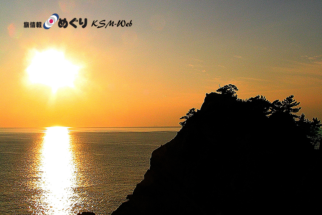 黄金崎の夕景