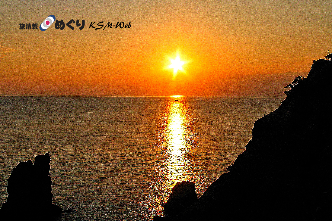 黄金崎の夕景