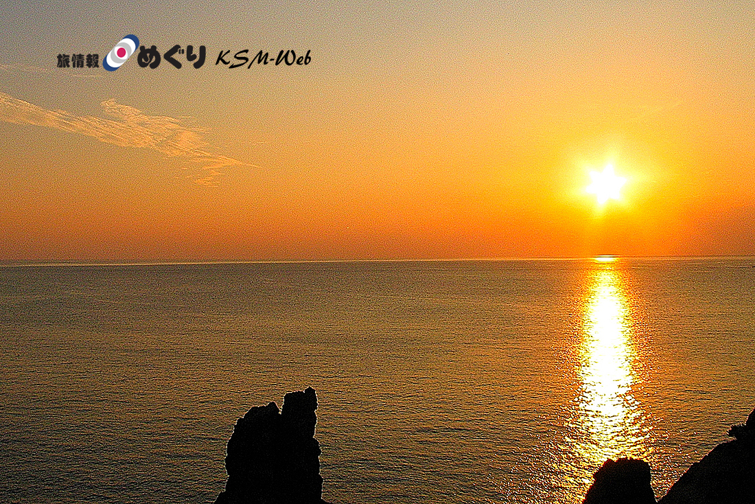 黄金崎の夕景