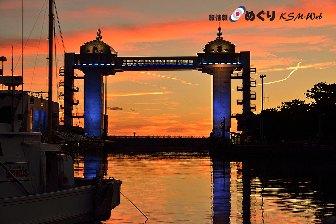沼津港の夕日