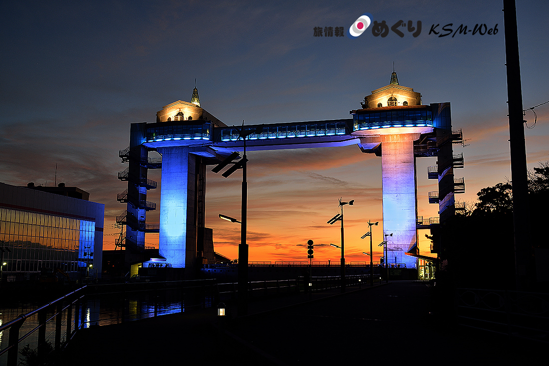 沼津港の夕日