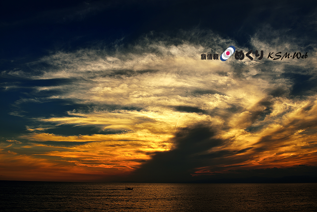 沼津港の夕日